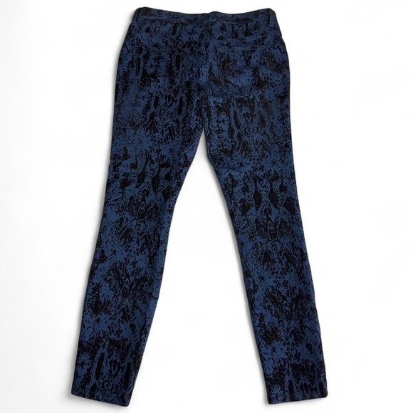 FREE PEOPLE Women's Indigo Combo Jacquard Copperhead Flock Skinny Jeans Size 28 - Picture 3 of 5